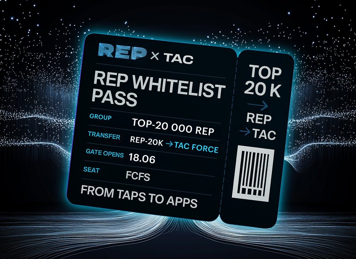 TAC genesis: top 20,000 REP users whitelisted